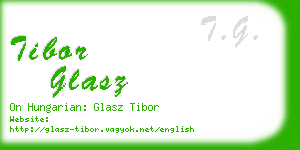 tibor glasz business card
